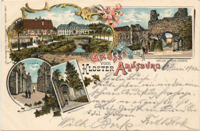 Postkarte Gruss vom Kloster Arnsburg
