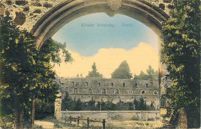 Postkarte Kirchenruine