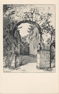 Postkarte Gruss vom Kloster Arnsburg