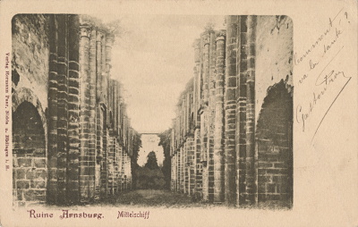 Postkarte Kirchenruine