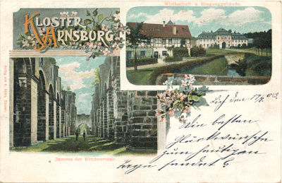 Postkarte Kirchenruine