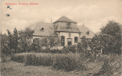 Postkarte Gartenhaus