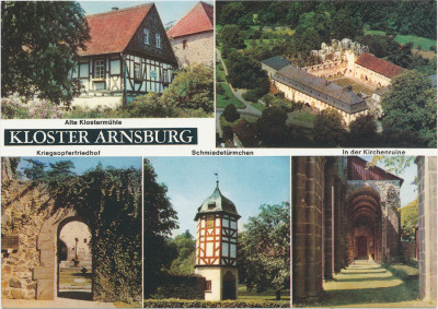 Postkarte Fünf Ansichten